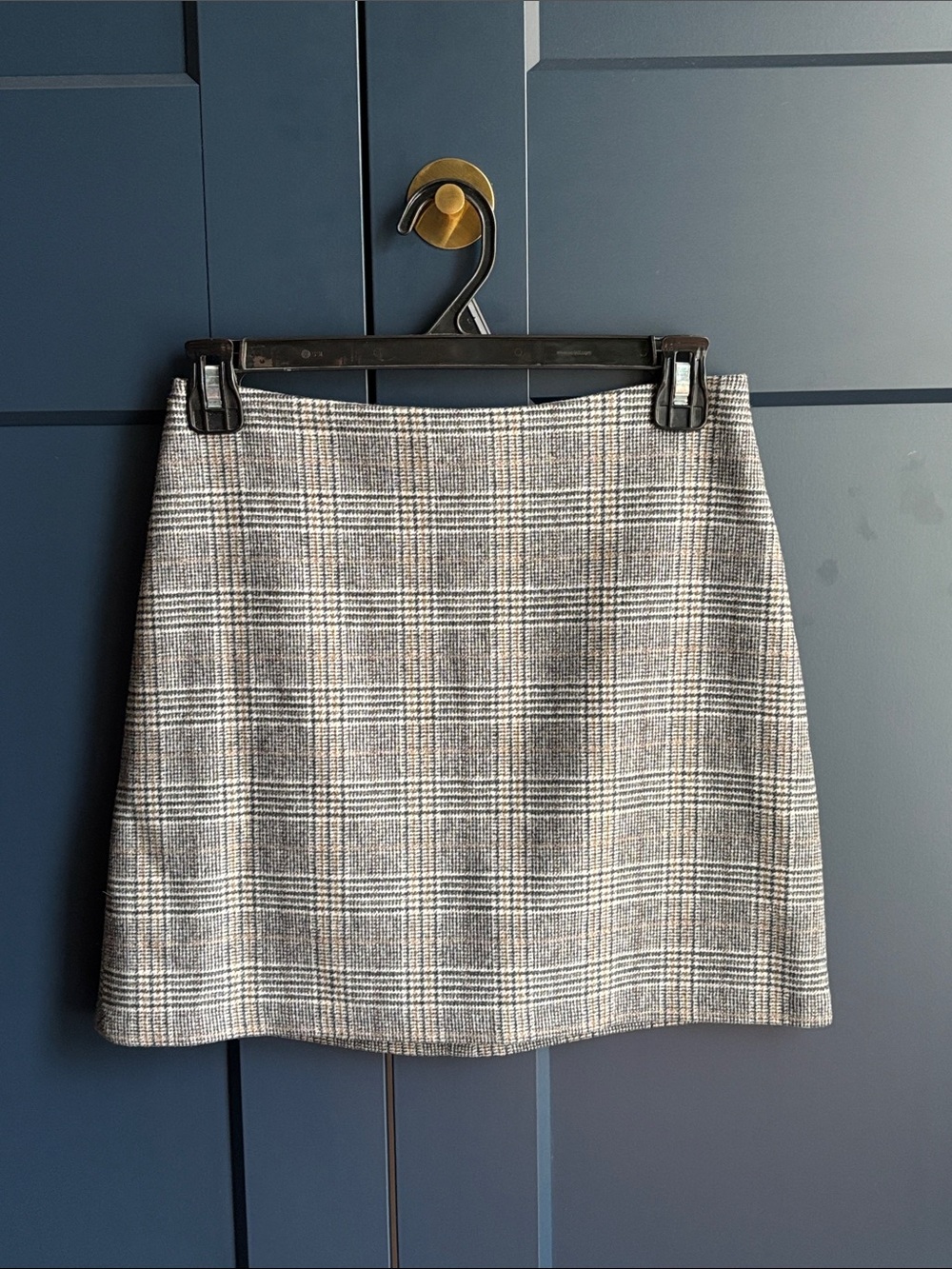 Wilfred Aritzia Plaid Mini Skirt - Gray